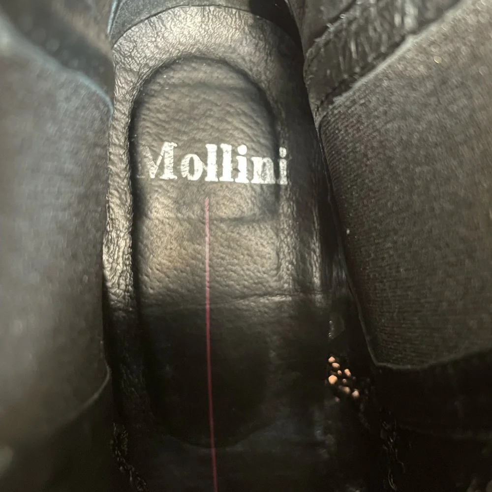 Mollini black suede leather booties size 36 - Picture 11 of 11